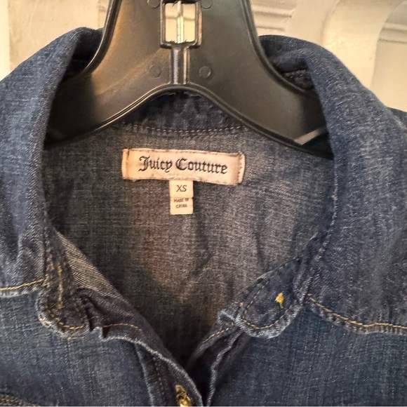 Juicy Couture Women’s Western Denim Button Up Shirt XS - Picture 3 of 10
